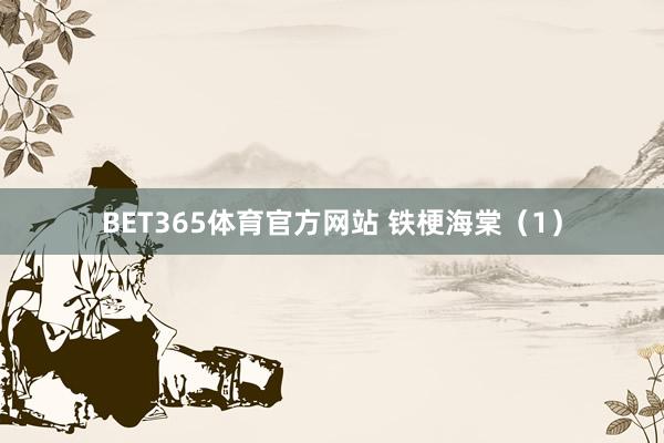 BET365体育官方网站 铁梗海棠（1）