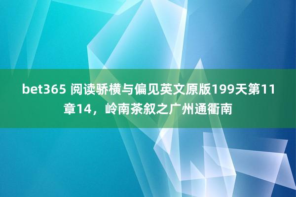 bet365 阅读骄横与偏见英文原版199天第11章14，岭南茶叙之广州通衢南