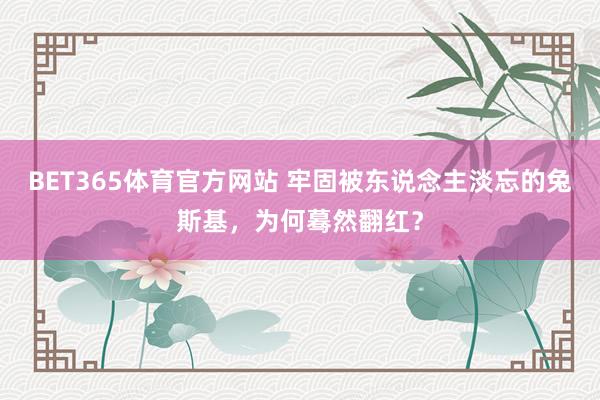 BET365体育官方网站 牢固被东说念主淡忘的兔斯基，为何蓦然翻红？