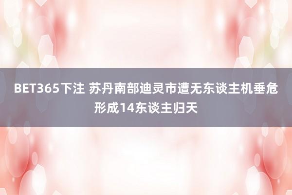 BET365下注 苏丹南部迪灵市遭无东谈主机垂危形成14东谈主归天