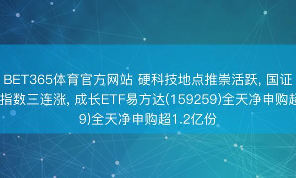 BET365体育官方网站 硬科技地点推崇活跃, 国证成长100指数三连涨, 成长ETF易方达(159259)全天净申购超1.2亿份