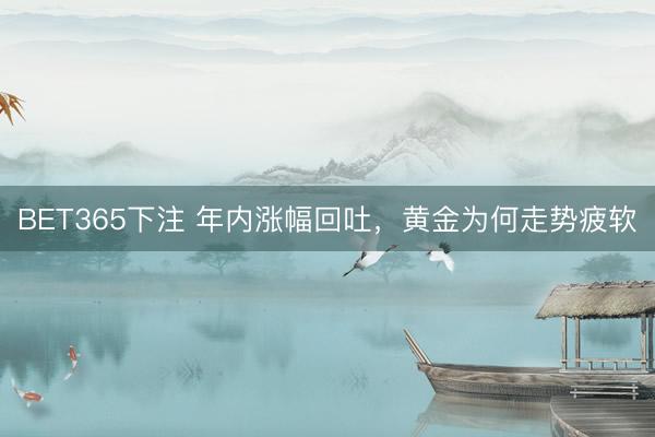 BET365下注 年内涨幅回吐,黄金为何走势疲软